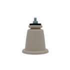 TECNOGAS SRL - TGS00000012200 CONF. 4 PZ SUPPORTO AVORIO CON SNODO E V