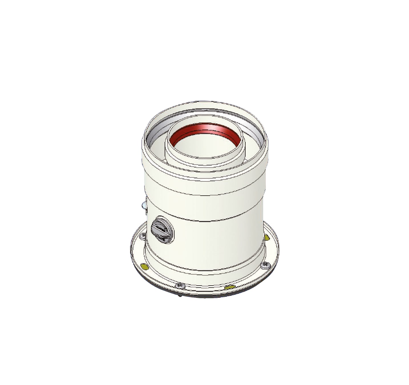 TECNOGAS SRL TGS00000051096 TRONCHETTO CON PARTENZA A FLANGIA D=128