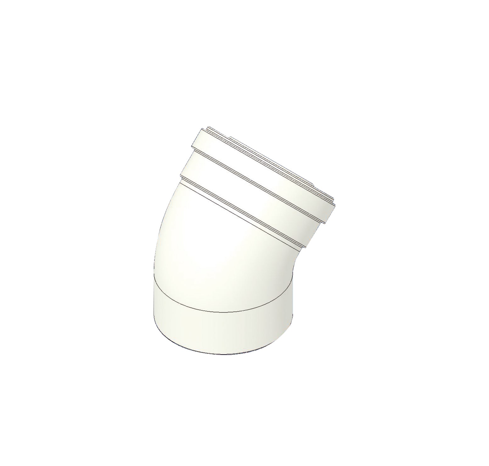 TECNOGAS SRL - TGS00000051356 KIT CURVA 45 MF P.P. D=60/100 C/GUARN