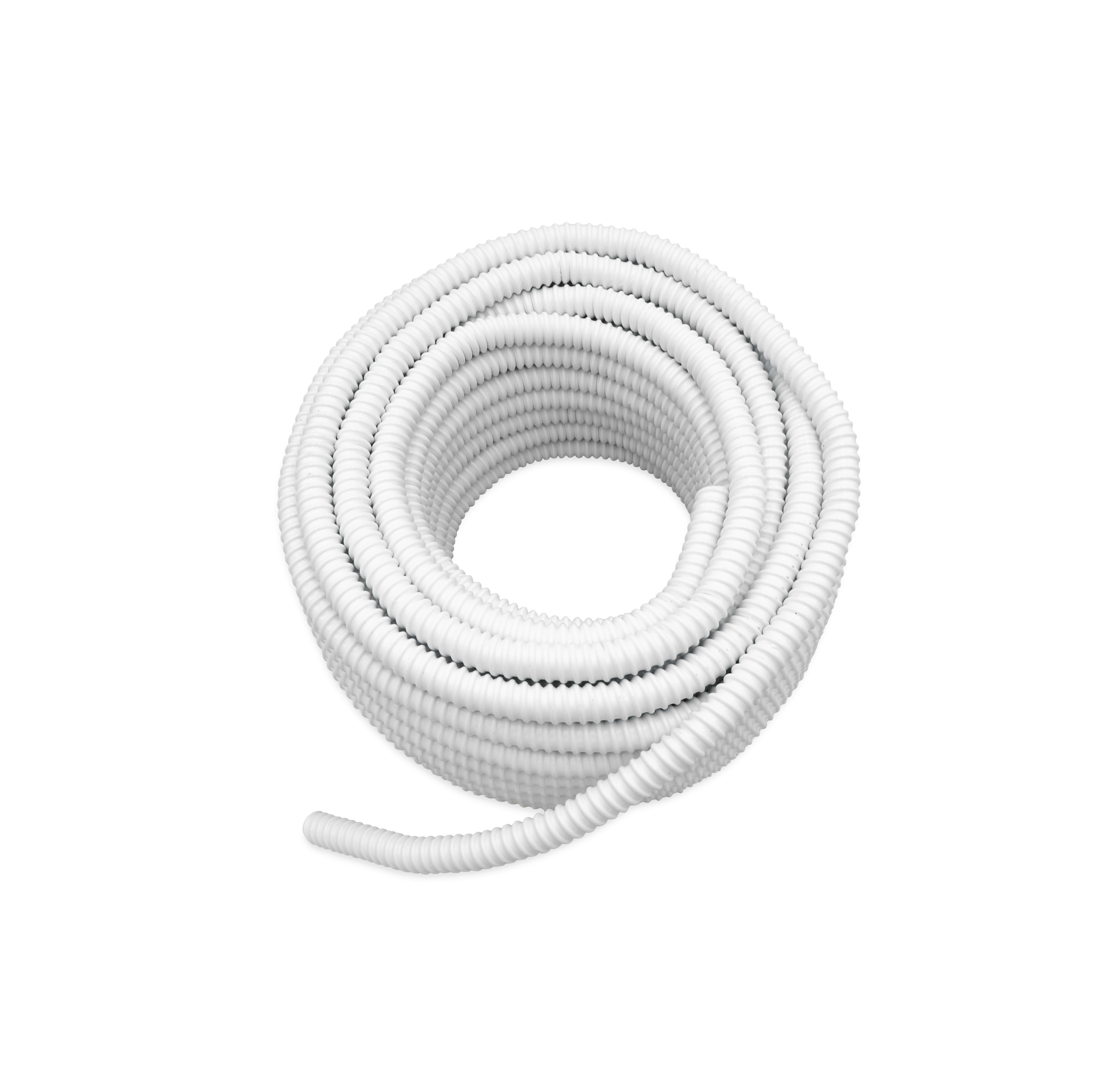 TECNOGAS SRL TGS00000052016 TUBO IN PVC BIANCO DIAM.18 ROTOLO MT.25