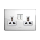 AVE - AVEBS2059TSBL 2 PRESE 13A MSTD+INT. 1P BIANCA 4M