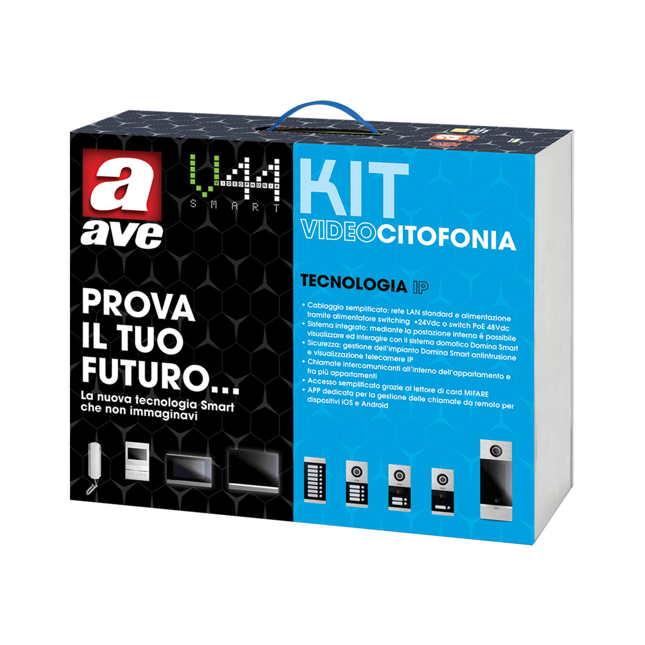 AVE AVEKV02-1PIT4B KIT IP MONOFAMIL.CON MONITOR 4,3