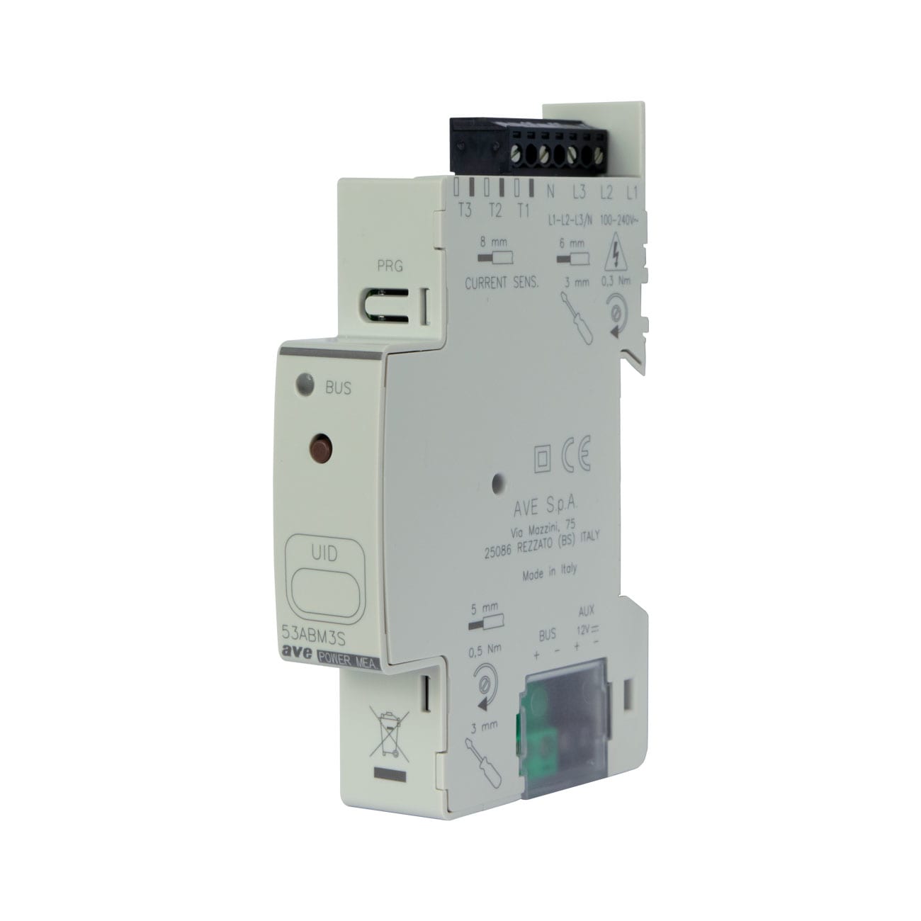 AVE AVE53ABM3S MISURATORE AVEBUS 1M DIN