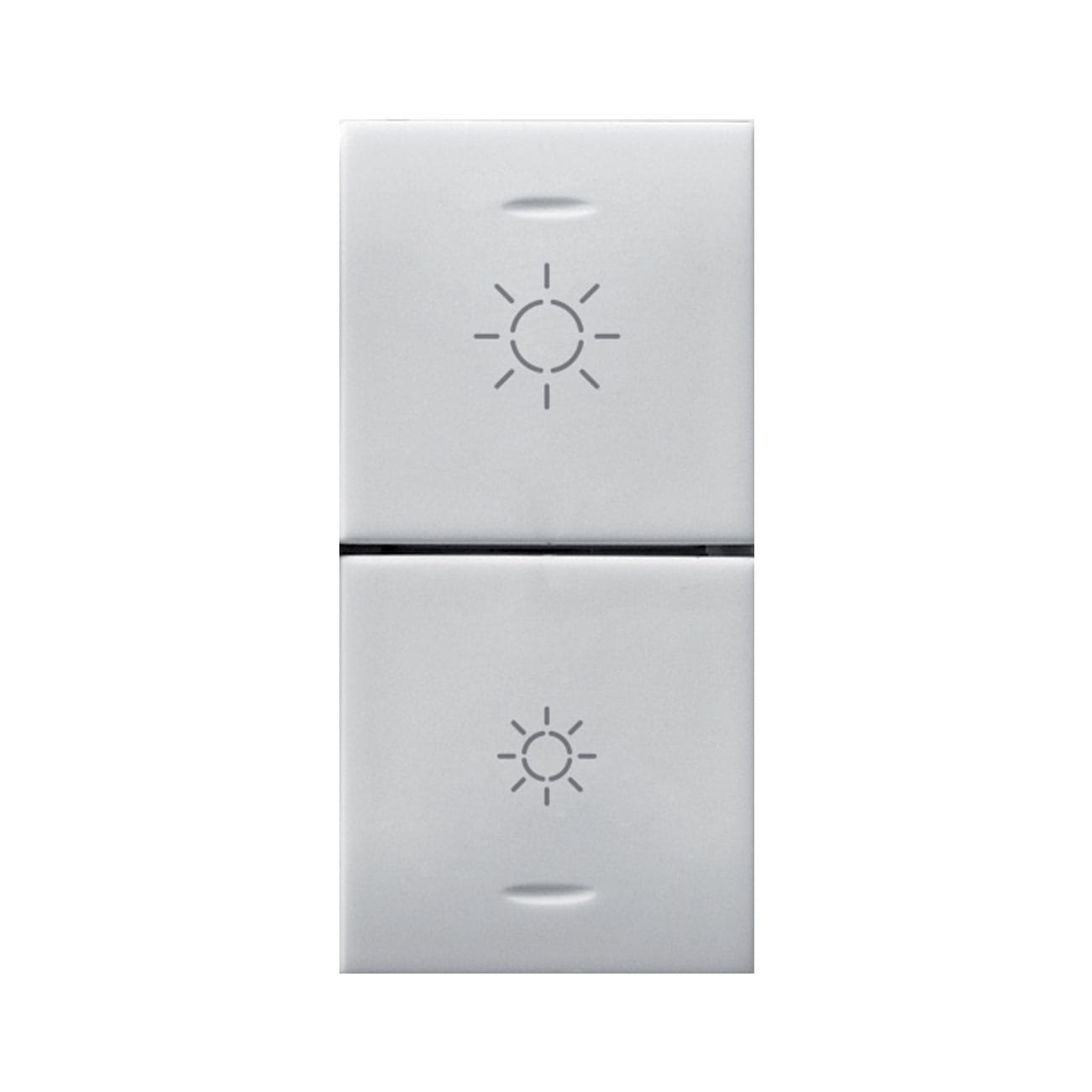 AVE - AVE441TGD-W DUE MEZZI TASTI DIMM. IOT DOMUS 1M