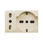 AVE - AVE44909015MB PRESA SCHUKO+BIPASSO 10/16A CLASS3M