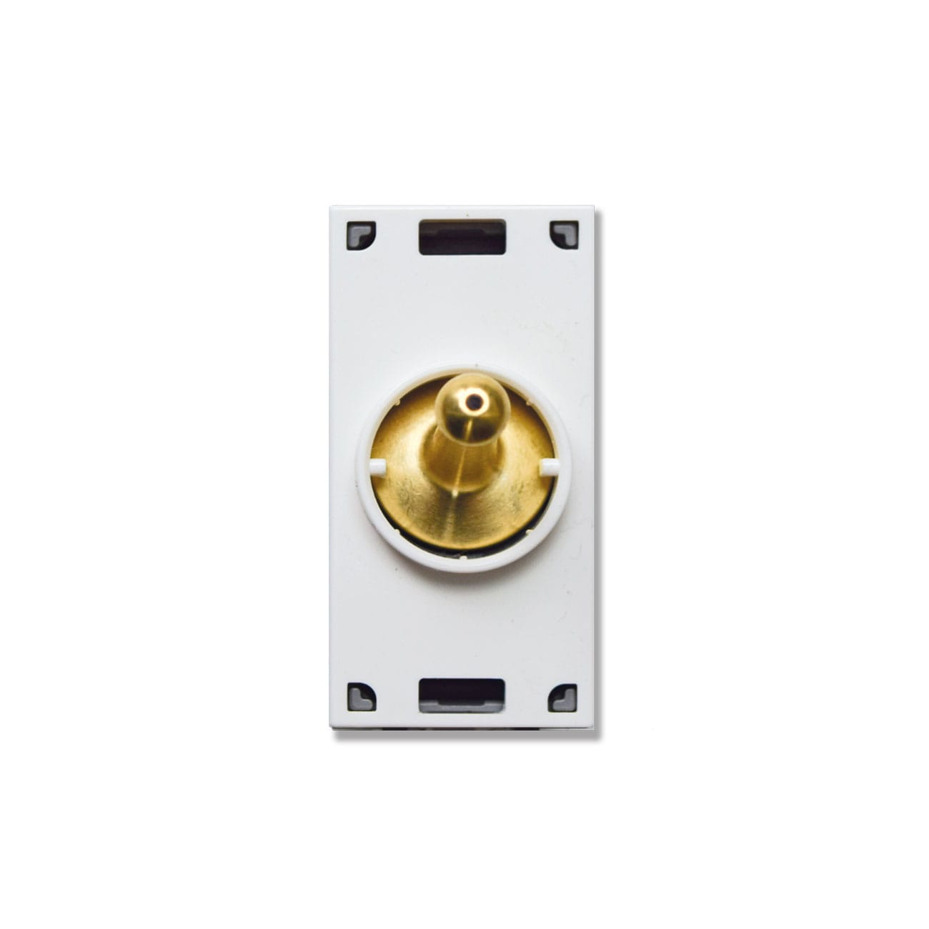 AVE AVE444005OT PULSANTE LEVETT.OTTONE 1P NA 10A 1M