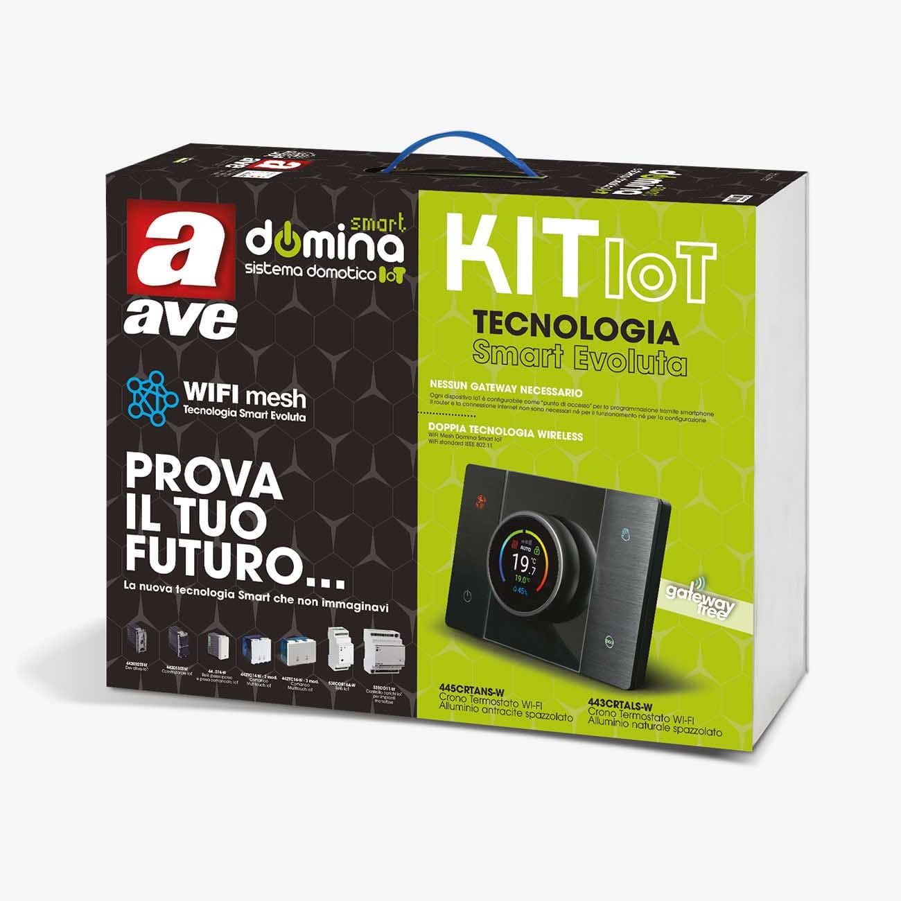 AVE - AVEK808-LUXW KIT IOT LUCI & ENERGIA WHITEK