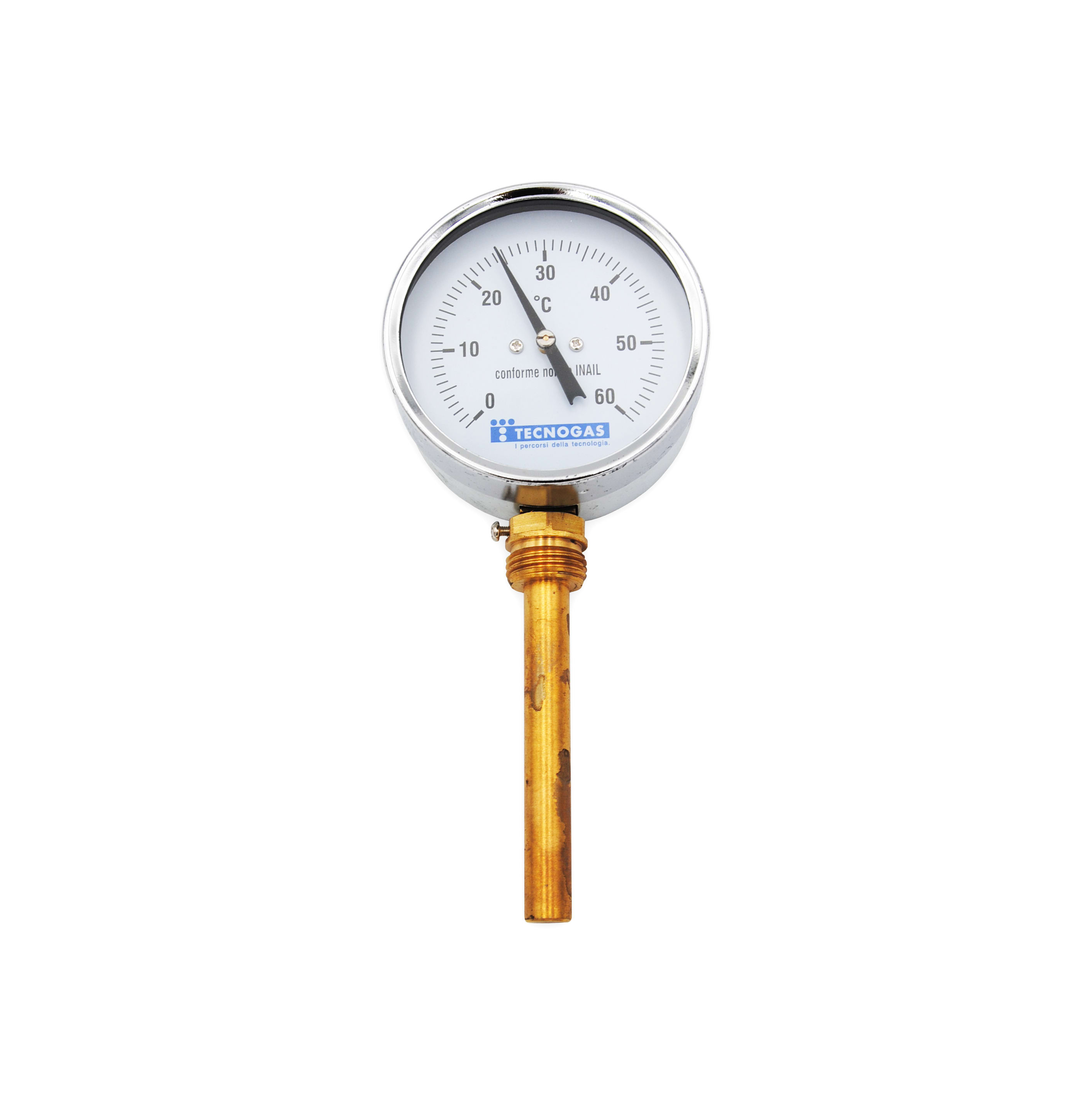 TECNOGAS SRL - TGS00000R02942 TERMOMETRO BIMET.0/120 RAD.D.80 GAMBO 10