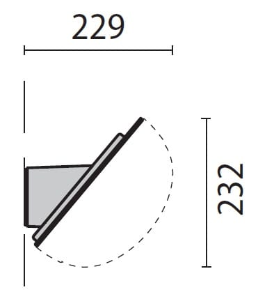 PERFORMANCE IN LIGHT PRI000502 MENSOLA CHIP PARETE 40°NERA