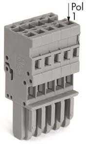 WAGO ITALIA SRL - WAG769-115 CONNETTORE FEMMINA PER 1 CONDUTTORE CAGE