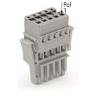 WAGO ITALIA SRL WAG769-105/021-000 SPINA F 4MMQ 5MM 5P LEVE LATERALI GRIGIO