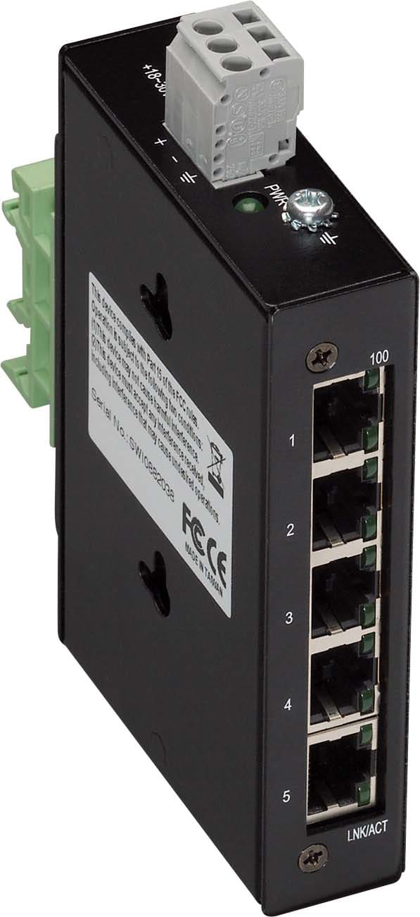 WAGO ITALIA SRL WAG852-111 SWITCH INDUSTRIALE ECO A 5 PORTE, NERO