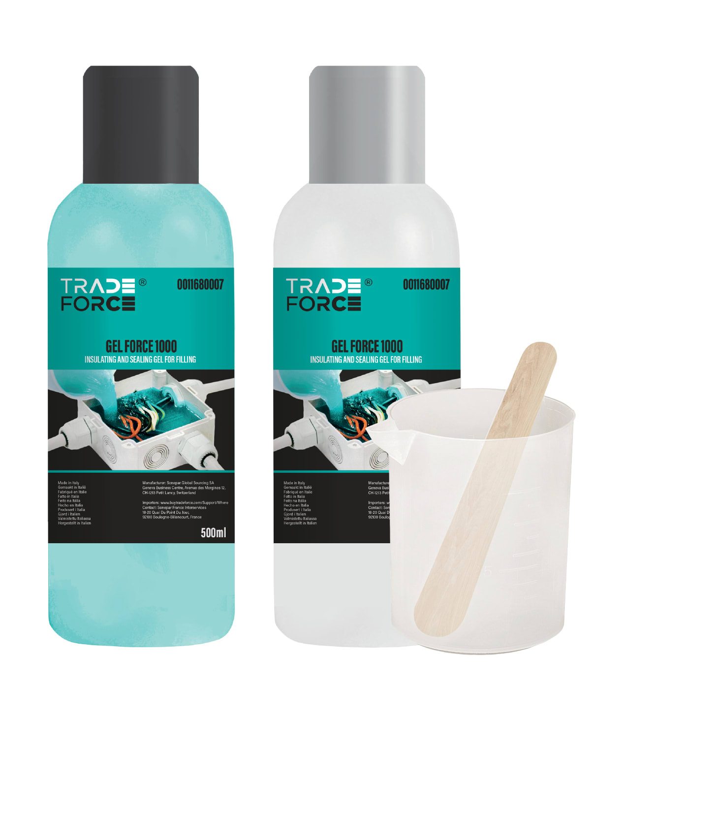 TRADEFORCE TDM0011680007 FORCE 1000 GEL BICOMP. 2X500 ML