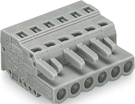 WAGO ITALIA SRL WAG231-102/026-000 SPINA F 1 CONDUT 2,5MMQ 5MM 2P GR