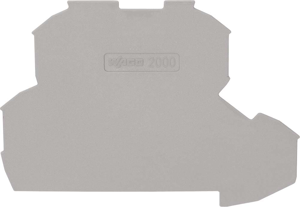 WAGO ITALIA SRL - WAG2000-2291 PIASTRA TERMINALE SPESSA 0,7 MM, GRIGIA