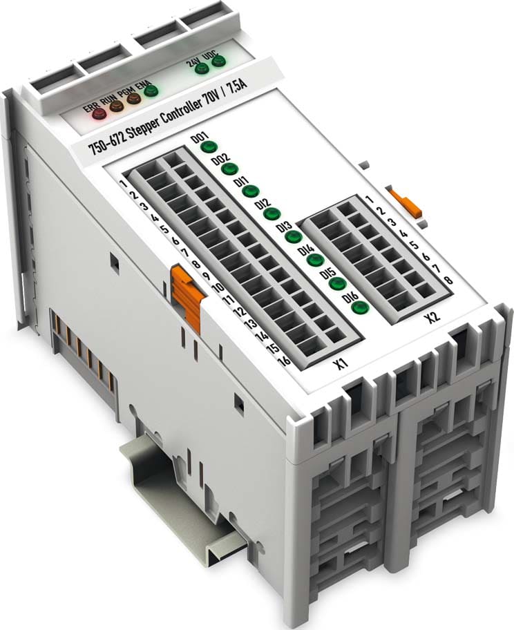 WAGO ITALIA SRL WAG750-672 CONTROLLORE STEPPER 70 V DC 7,5 A, GRIGI