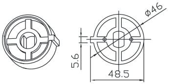 CAME SPA CMC001YK4108 TONDO 61MM RINFORZATO 7MM CON CHIAVETTA