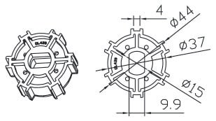 CAME SPA - CMC001YK4110 OGIVA 54X8.5MM