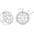 CAME SPA - CMC001YK4112 ADATTATORE PER TUBO ZF 45