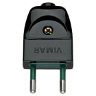 VIMAR SPA - VIW00200 Spina 2P 10A S10 assiale nero