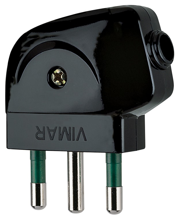 VIMAR SPA - VIW00212 SPINA 2P+T 16A S17 90° NERO