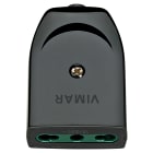 VIMAR SPA - VIW00223 PRESA 2P+T 16A P17/11 ASSIALE NERO