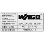 WAGO ITALIA SRL - WAG210-804 ETICHETTE TIPO 99 X 44 MM, COLOR ARGENTO