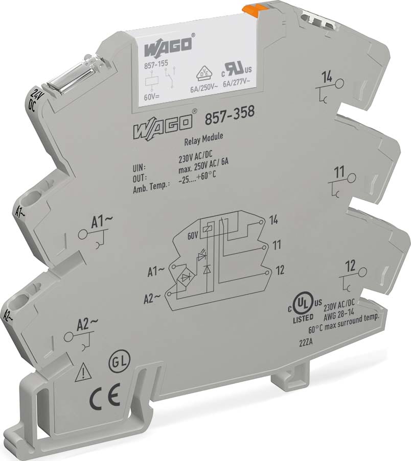 WAGO ITALIA SRL WAG857-358 REL AC/DC 230V, GRIGIO