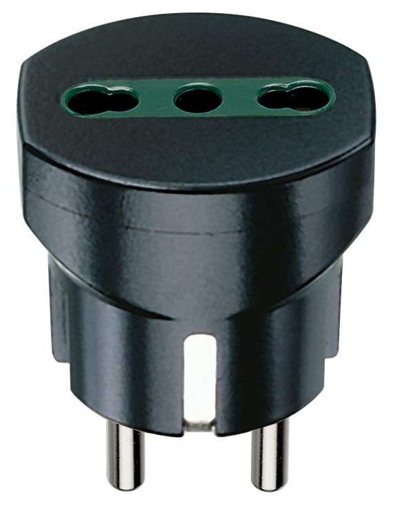 VIMAR SPA - VIW00301 Adattatore ted./franc.+P17/11 nero