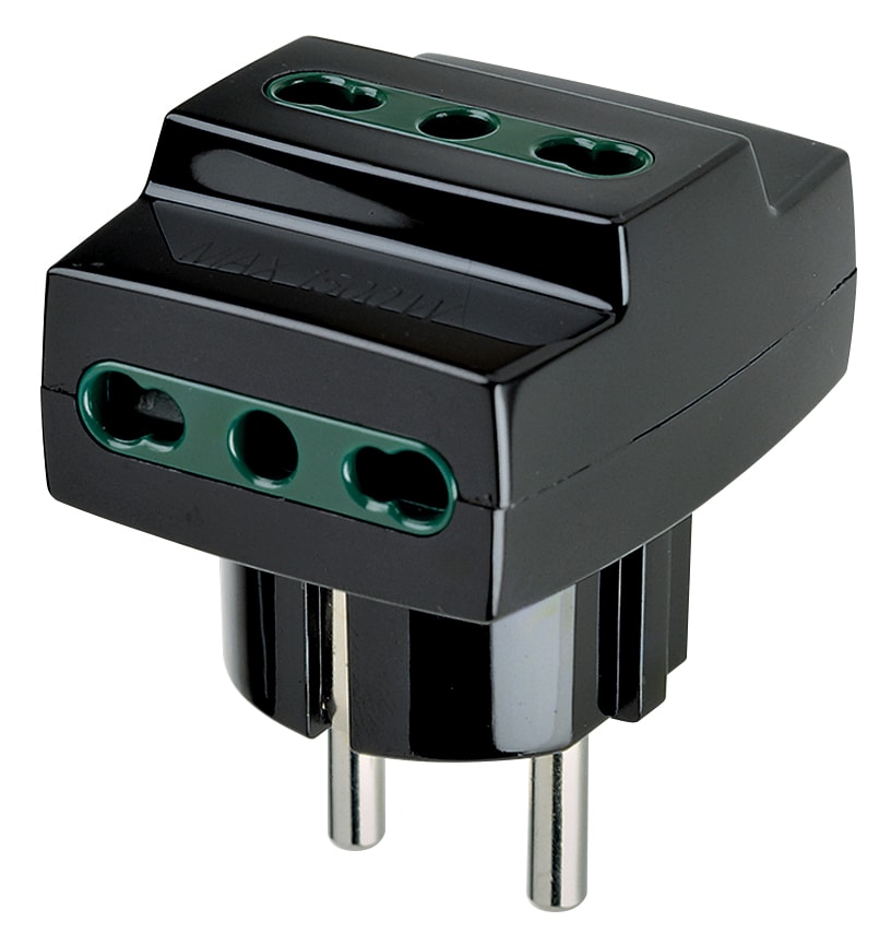 VIMAR SPA VIW00324 ADATTATORE MULT. S31+3P17/11 NERO