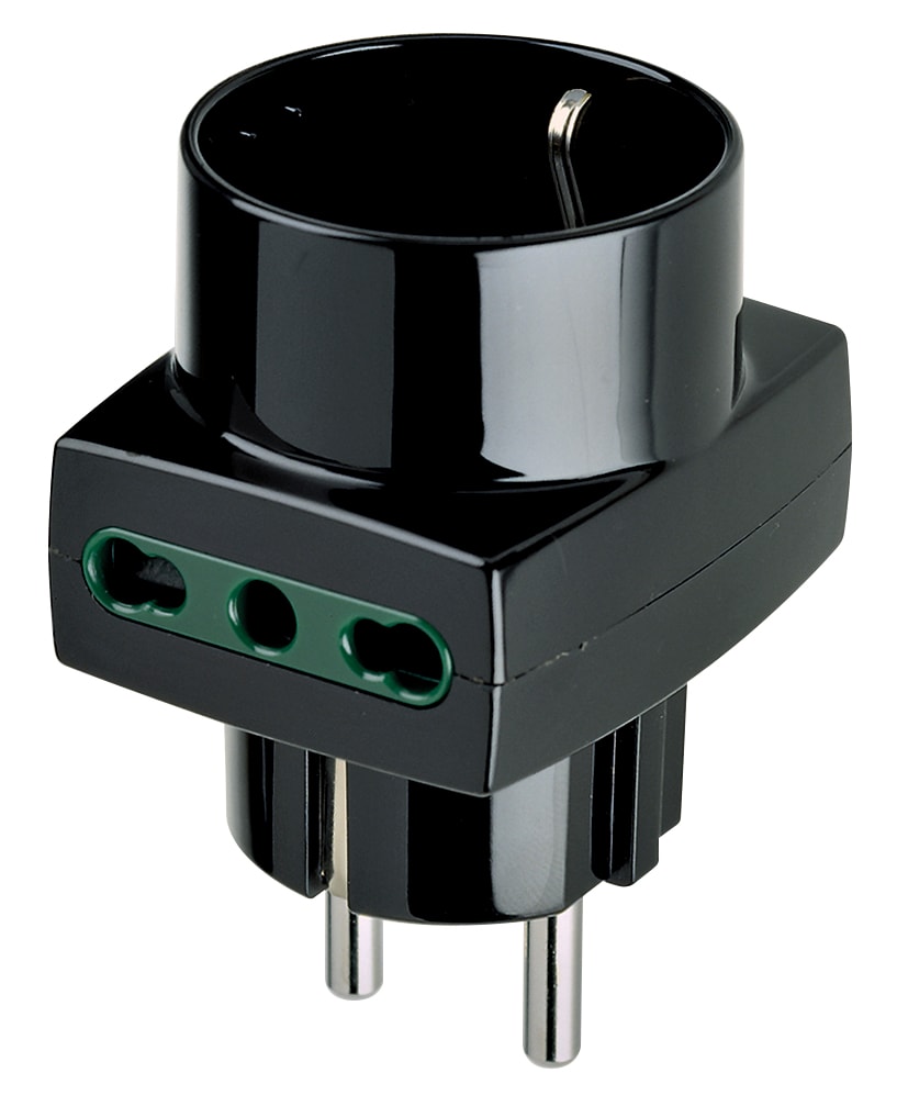 VIMAR SPA VIW00325 ADATTATORE MULT. S31+2P17/11+P30 NERO