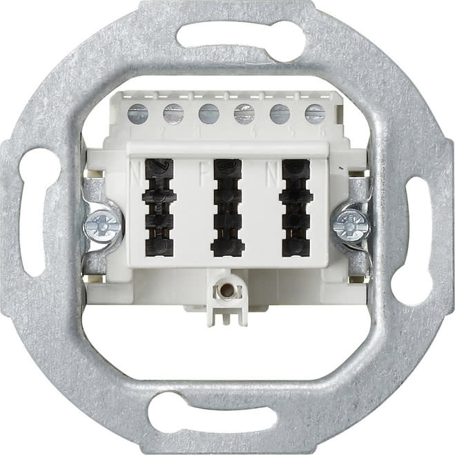 GIRA - GIR003302 TAE-Anschlussdose TAE 3 x 6 NFN Einsatz