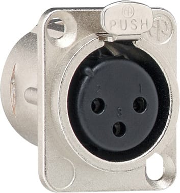 GIRA GIR003600 XLR D-Serie Flanschbuchse 3-p Zubehor
