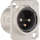 GIRA GGI003700 XLR D-Serie Flanschstecker 3-p Zubehor