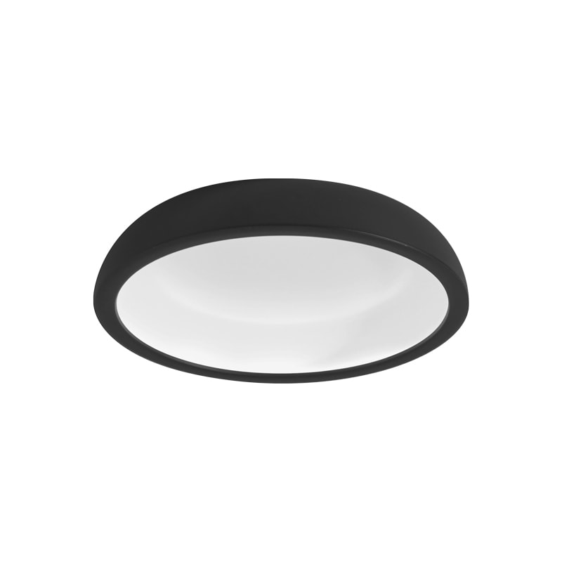 LINEA LIGHT-STILNOVO - SNV8531 REFLEXIO PLAF.33W NERO/B.CO RAGG