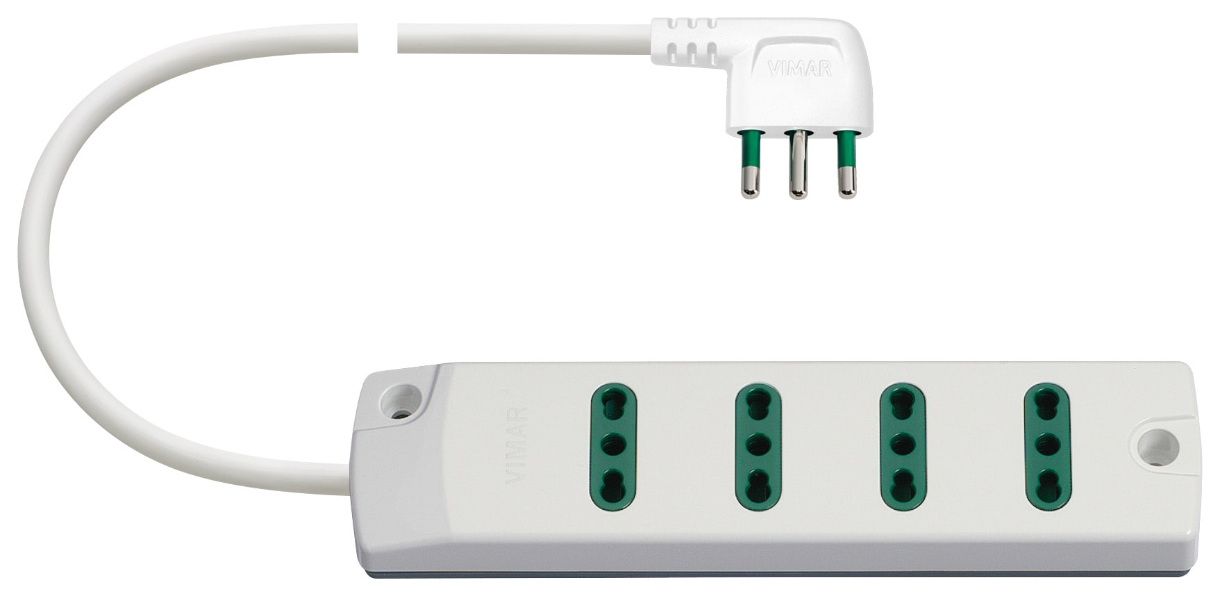 VIMAR SPA - VIW00404.CC.B PRESA MULT. 4P17/11+ S17 90° BIANCO
