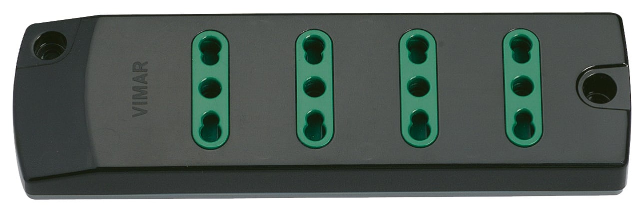 VIMAR SPA VIW00404.NC PRESA MULT. 4P17/11 NERO