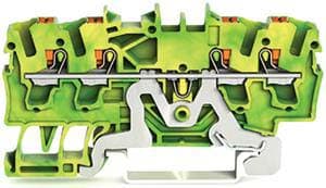 WAGO ITALIA SRL WAG2202-1407 MORSETTO DI TERRA PER 4 CONDUTTORI CON P