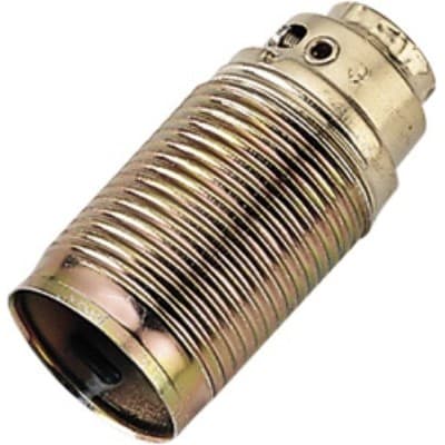 MASTER SRL - MST00541 PORTALAM.E14 METALLO OTTONATO FILETTATO