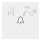 VIMAR SPA - VIW00975 CARTELLINO PERS. PULSANTE + 2 SPIE HOTEL