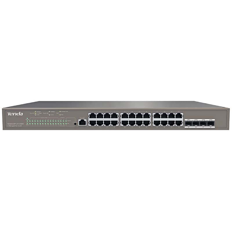 ELCART DISTRIBUTION - ERT429462000 SWITCH POE GIGABIT 24 PORTE L3 TENDA