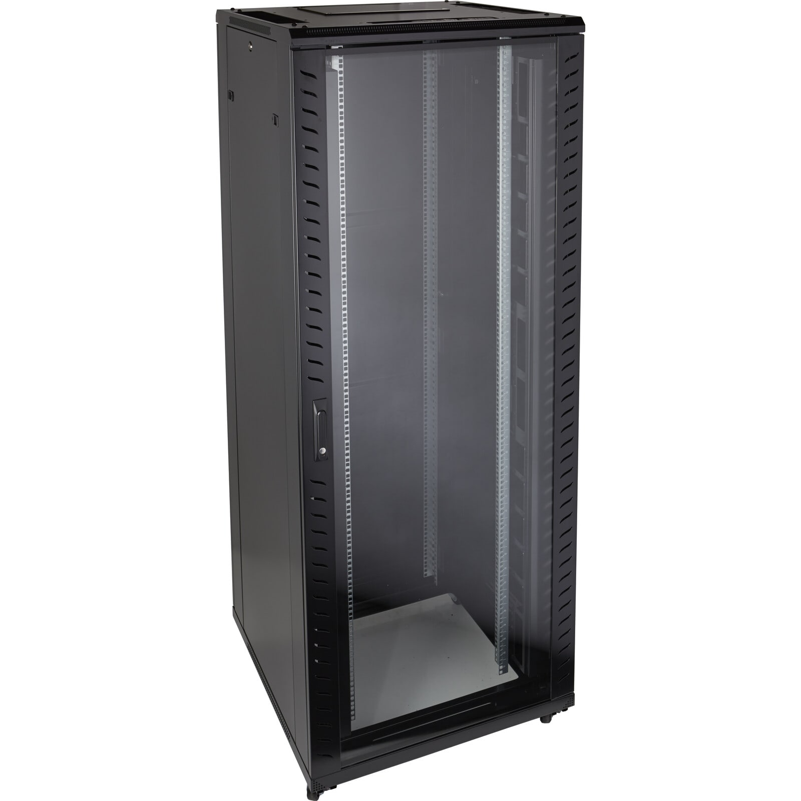 EXCEL EXL542-4288-GSRF-BK Excel CR 42U 8x8 Glass Steel R-Side F-VC