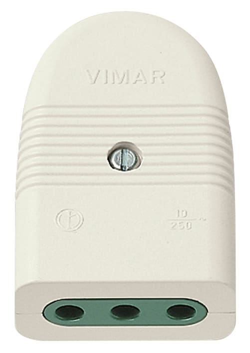 VIMAR SPA - VIW01023.B PRESA 2P+T 10A P11 ASSIALE BIANCO