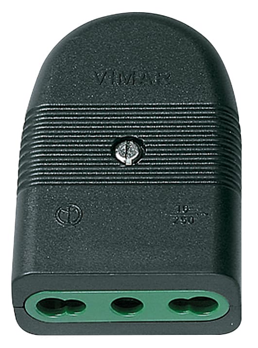 VIMAR SPA VIW01029 PRESA 2P+T 16A P17/11 ASSIALE NERO