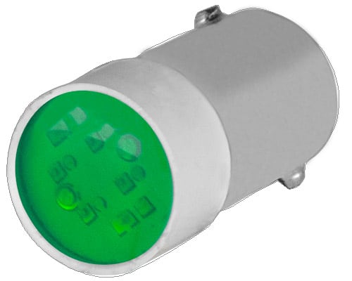 NEW ELFIN SRL - NEW010BA9SLV110 LAMPADINA LED VERDE 110V AC DC