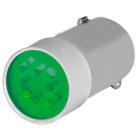 NEW ELFIN SRL - NEW010BA9SLV24 LAMPADINA LED VERDE 24V AC DC
