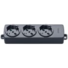VIMAR SPA VIW01287.NC PRESA MULTIPLA 3 UNIVERSALE NERO