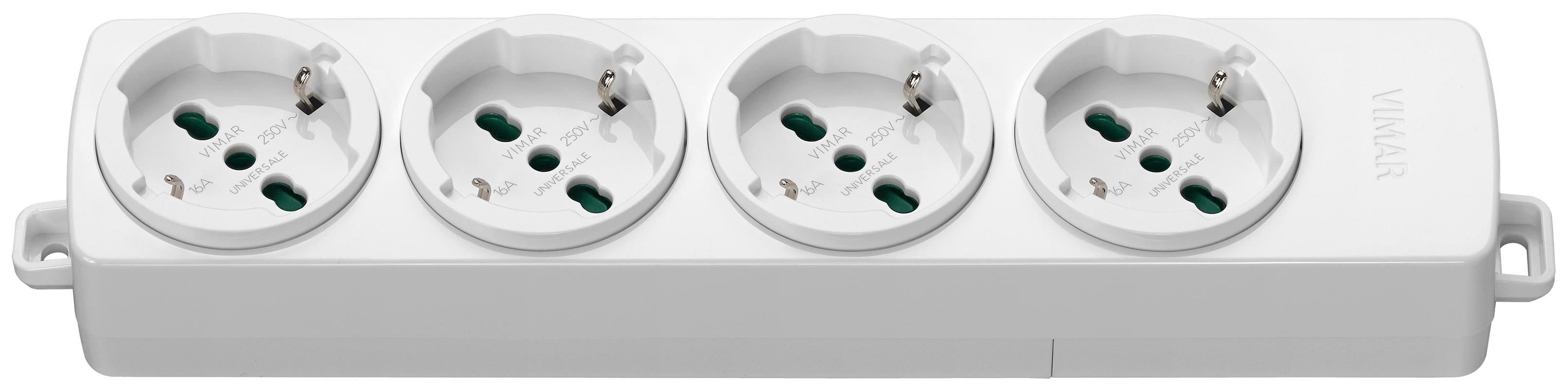 VIMAR SPA - VIW01291.NC.B Presa multipla 4 universale bianco