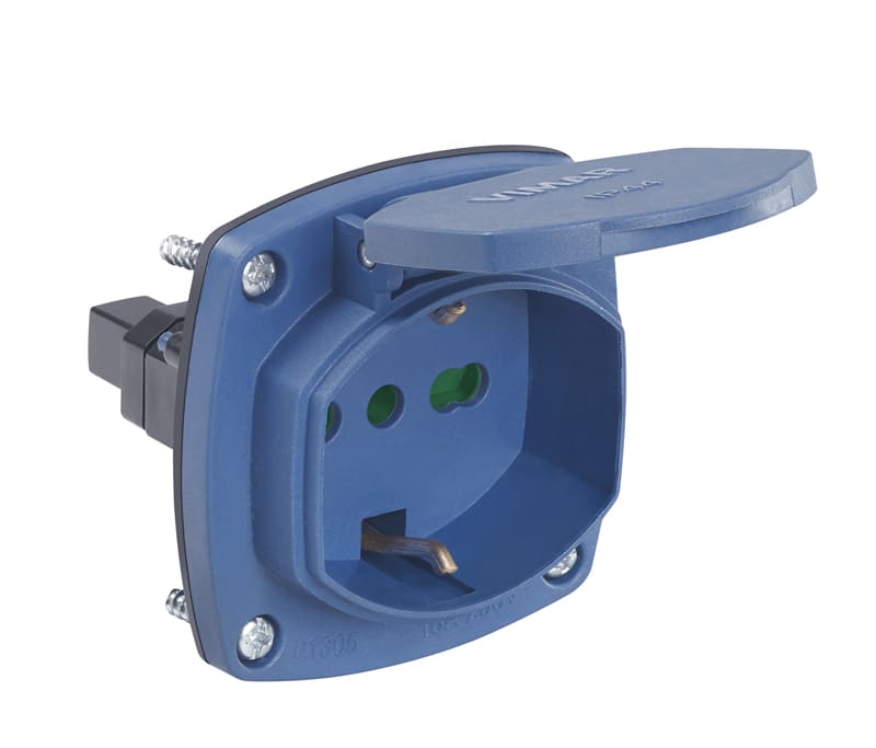 VIMAR SPA VIW01305 PRESA RICAMBIO 2P+T16A UNIVERS.AVVOL.BLU