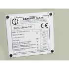 CEMBRE SPA - CEM88912 TARGA QUADRO MG-VRT-AH BIANCA PVC105X110